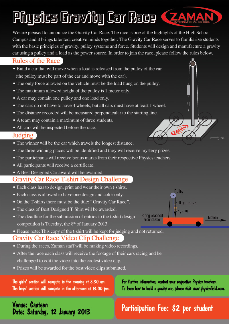 Physics-Gravity-Car-Race